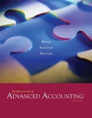 FUNDAMENTALS OF ADVANCED ACCOUNTING By Joe Ben Hoyle & Thomas Schaefer EXCELLENT