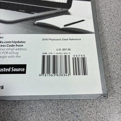 2016 Physicians’ Desk Reference, 70th Edition Hardcover PDR Staff Book Silver