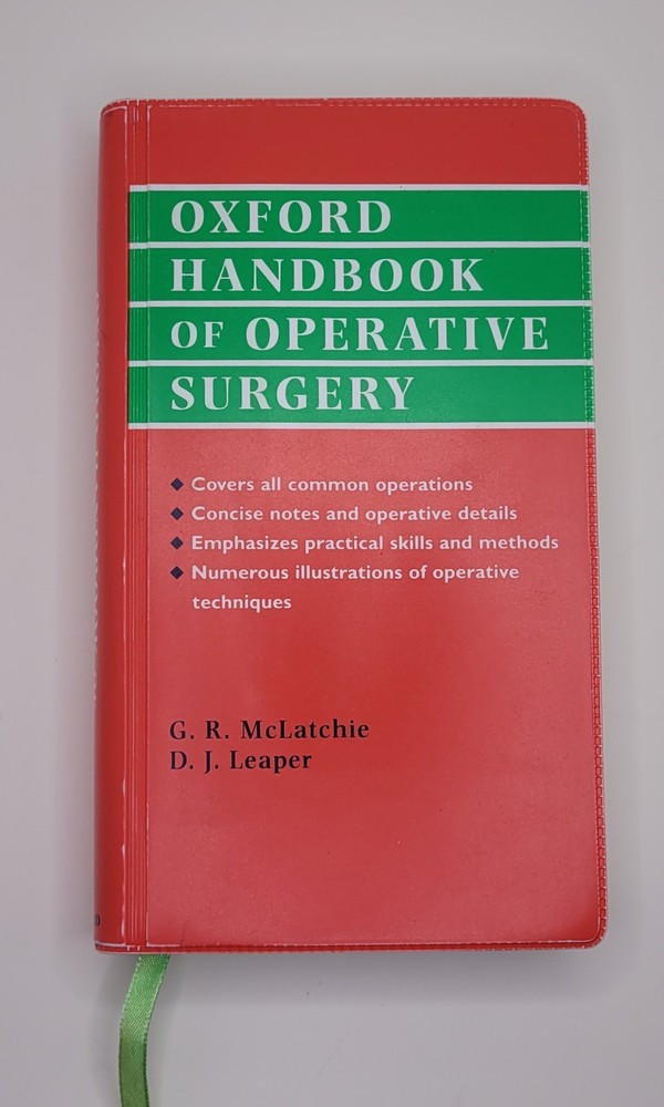 Oxford Handbook of Operative Surgery by D. J. Leaper 1996 Uk-Trade Paper