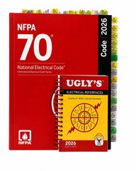 NFPA 70 National Electrical Code 2026 Edition PAPERBACK & Ugly’s 2026 Pre Tabbed