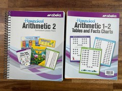 Abeka Arithmetic 2 SET Curric Lesson Plans & Facts Charts (VG)