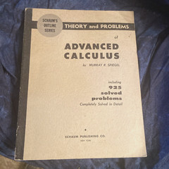 Vtg 1963 SCHAUM’S Theory & Problems of Advanced Calculus/Murray R. Spiegel- NICE