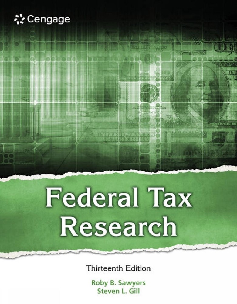 Federal Tax Research by Roby Sawyers Paperback Book