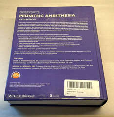 Gregory’s Pediatric Anesthesia 6th Edition Andropoulos Hdcover 2020 NEW FastShip