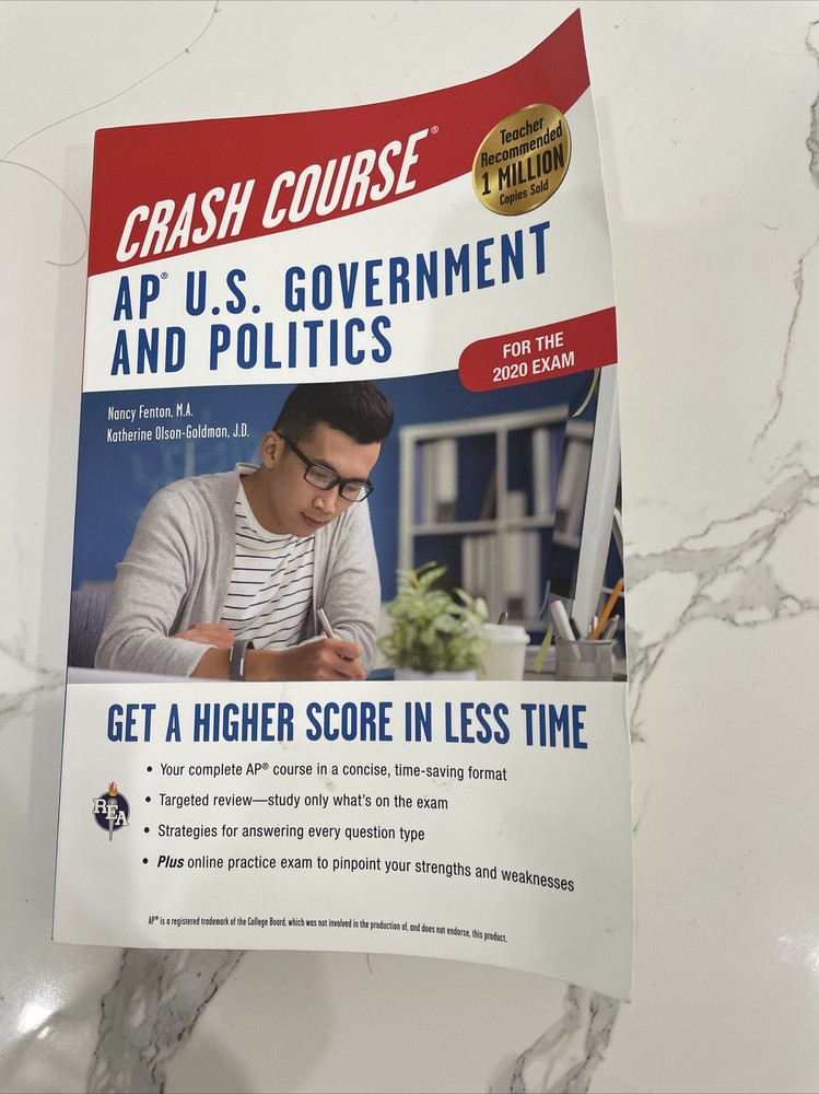 AP® U.S. Government & Politics Crash Course, For the 2020 Exam, Book + Online: