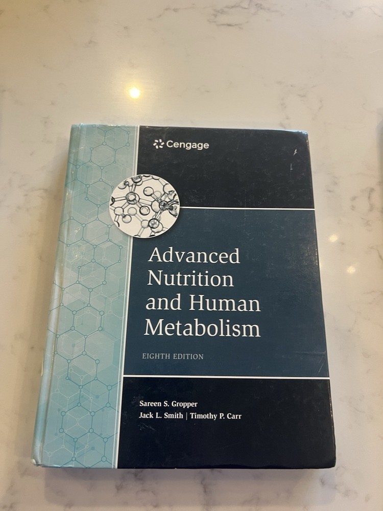 Cengage Advanced Nutrition and Human Metabolism 8th Ed Hardcover Gropper