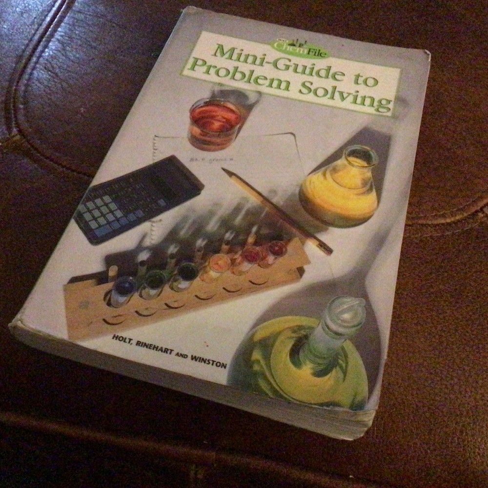ChemFile Mini-Guide to Problem Solving by Rinehart and Winston Staff Holt