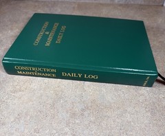 Construction and Maintenance Daily Log (7in. x 10in.) by Safety Meeting Outlines