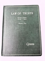 Laws Of Trusts By Bogert Hornbook Series Fifth Edition 1973 Hardcover Hornbook