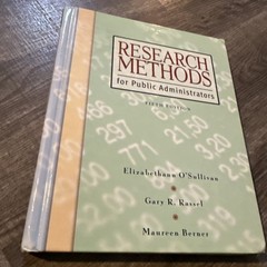 Research Methods for Public Administrators by Maureen Berner, Gary R. Rassel and