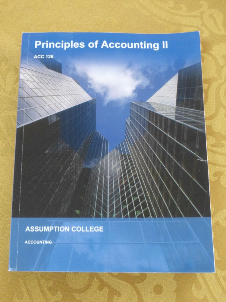 Principles of Accounting II, ACC126, Assumption College/University, LNC, Soft