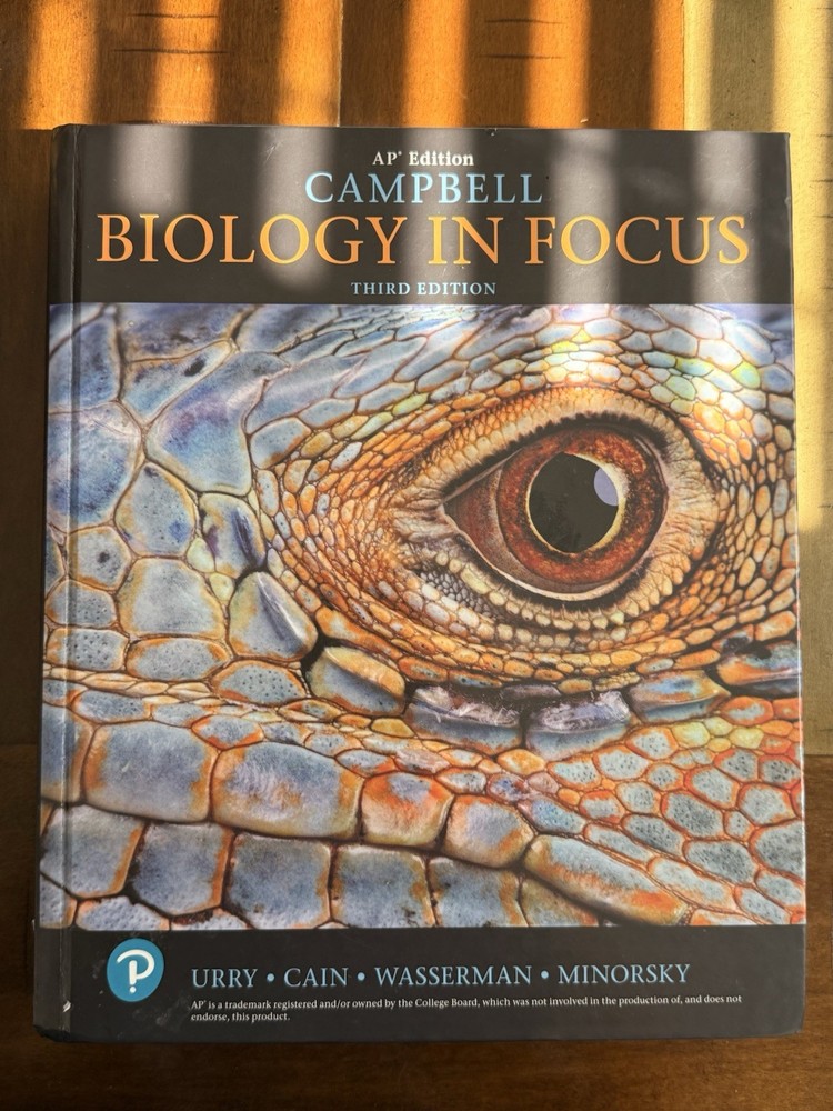 Pearson Campbell Biology in Focus AP 3rd Ed Hardcover 2020 0135214764