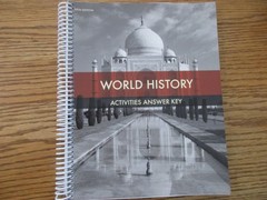 BJU World History (5th edition) set (student/teacher/activities/activities key/t