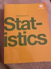 Introductory Statistics by Susan Dean and Barbara Illowsky (2013, Hardcover)