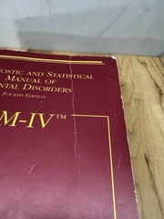 DSM-IV (4th ed) APA Diagnostic & Statistical Manual of Mental Disorders 1994 PB