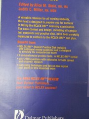 NSNA, NCLEX – RN Review Delmar Cengage Learning 1994 Paperback Judith C. Miller