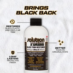 Black Trim Restorer for Cars and Trucks – 12 oz Instant Color Revive