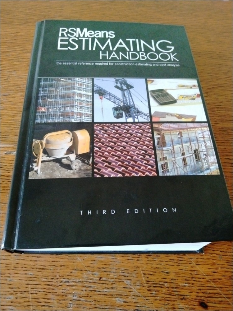 RSMeans Estimating Handbook Third 3rd Edition Hardcover Clean Copy