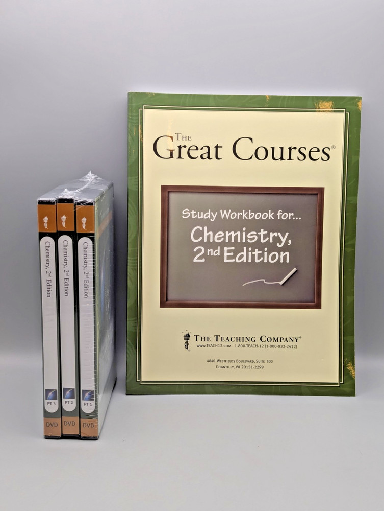 NEW The Great Courses Chemistry 2nd Edition DVD Set + Study Workbook Sealed