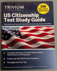 NEW US Citizen Naturalization Trivium Test Prep Study Guide Book 2025 Edition