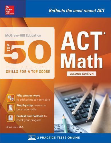McGraw-Hill Education: Top 50 ACT Math Ski- 9781259586255, Brian Leaf, paperback