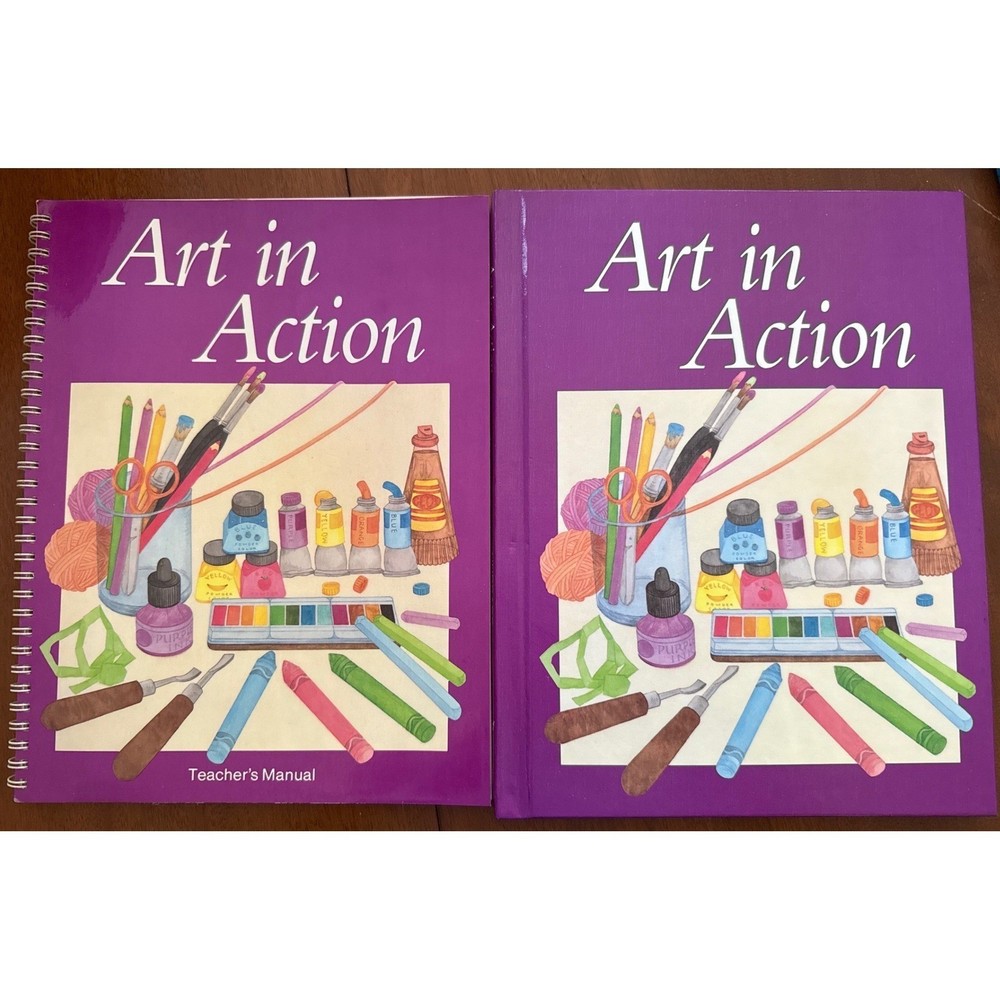 Art in Action Grade 8 Set Teacher Manual Student Book 1987 Hubbard