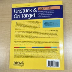 Unstuck & on Target! Ages 11-15 Executive Function Paperback 2024 Brookes