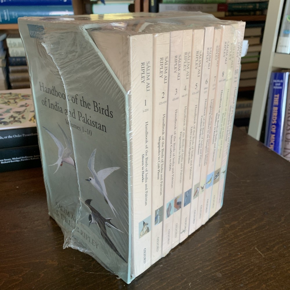 Handbook of the Birds of India and Pakistan Ripley Ali 10 Vol Box Set SEALED