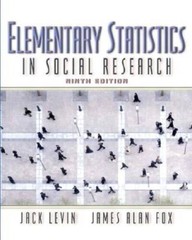 Elementary Statistics in Social Research (9th Edition) – Hardcover – GOOD