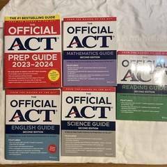 The Official ACT Prep Guide 2023-2024 Second Edition Lot of 5 Books