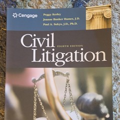 Cengage Civil Litigation 8th Edition Textbook by Kerley, Hames & Sukys