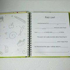 My Second Grade Year Hardcover Spiral Bound School Journal Scrapbook 2002