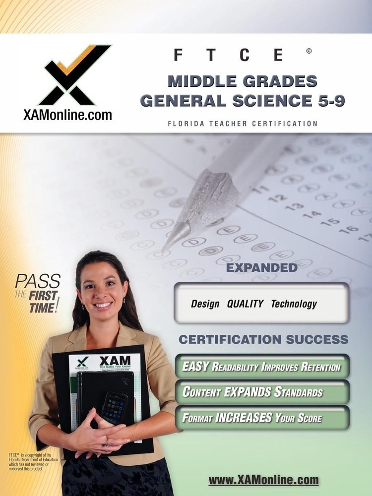 FTCE Middle Grades General Science 5-9 Teacher Certification Test Prep Study…