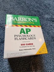 Barron’s Ap Prep Ser.: AP Psychology Flashcards by Robert McEntarffer and…