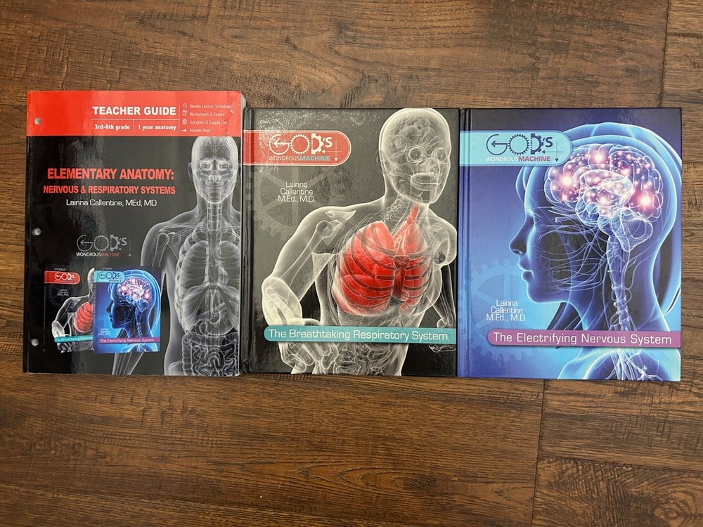 MasterBooks-HOMESCHOOL Elementary Anatomy: Nervous & Respiratory System text WB