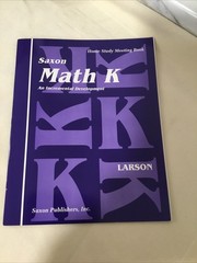 COMPLETE SET SAXON MATH KINDERGARTEN. HOMESCHOOLING CURRICULUM, USED EXCELLENT