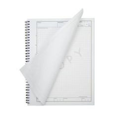 Carbonless Laboratory Notebook 100 Sheets Engineering Paper 8.5×11 2 Pack
