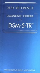 Desk Reference the Diagnostic Criteria from DSM-5-TR by American USA ST FREESHIP
