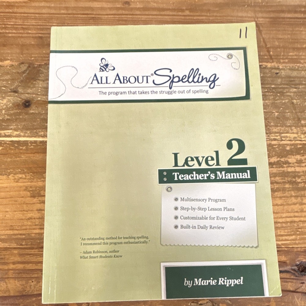 All About Spelling Level 2 Teacher’s Manual by Marie Rippel PB