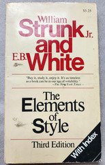 The Elements of Style by EB White and William Strunk Jr PB Third Edition 1979