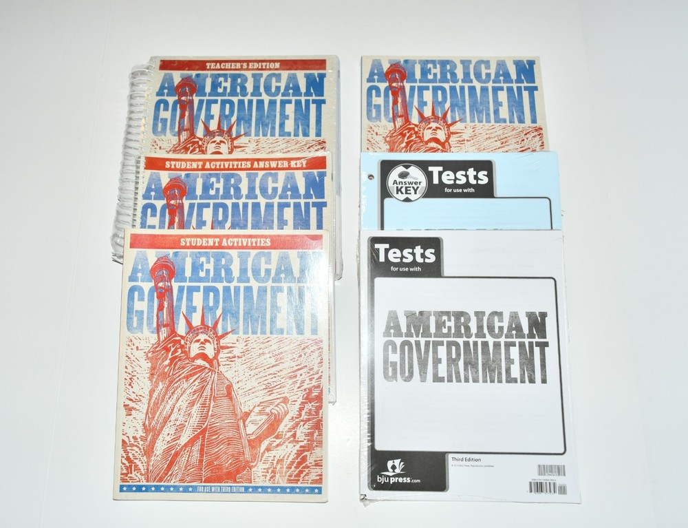 BJU American Government Third Edition Curriculum Set- All New EXCEPT Activity Bk
