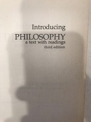 Introducing Philosophy With Readings by Robert C. Solomon 3rd Edition, Used GOOD