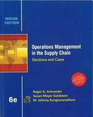 Operations Management in the Supply Chain by Schroeder 6th INTL ED-9781259097362