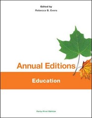 ANNUAL EDITIONS: EDUCATION, 41/E By Rebecca Evers