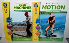 Force & Motion Series Gr. 5-8 motion & Simple machines FREE SHIPPING !!!