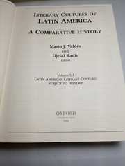 Literary Cultures Of Latin America A Comparative History 3 Volume Set OUP