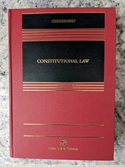Aspen Casebook Ser.: Constitutional Law by Erwin Chemerinsky (2002, Book)