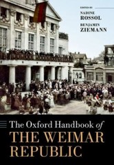 The Oxford Handbook of the Weimar Republic (Oxford Handbooks), , 9780198845775