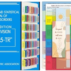2022 New DSM-5-TR Index Tabs Color-Coded and Laminated DSM-V TR Tabs