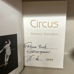 CIRCUS By Kimberly Gremillion – Hardcover VG SIGNED 474